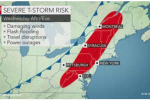 Severe Storms With Downpours, Gusty Winds Could Move Through Area