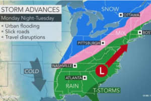 Large Storm Will Sweep Through Area, Bringing Up To 2 Inches Of Rain