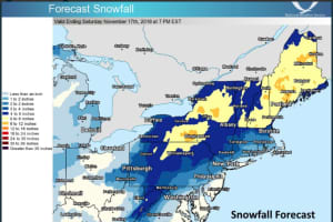 Projected Snowfall Totals Increase As Nor'easter Roars Into Area From The South