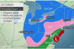 Projected Accumulations For Nor'easter Increase Again; Gusty Winds Could Cause Power Outages