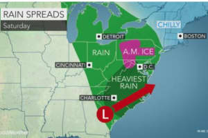Storm System Will Sweep Through Area With Up To 2 Inches Of Rainfall Possible