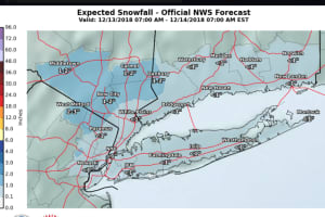 New Snowfall Projections, Timing For Quick-Moving Storm That Will Sweep Through Area