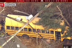 Long Hill School Bus Driver Cited In Crash That Downed Power Lines, Briefly Trapped Students