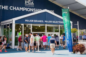 Huge PGA Championship Merchandise Tent Opening Early In Bethpage