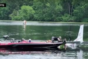 Plane Skids Off Sussex County Runway Into Lake, 4 Passengers Climb Into Fishing Boat Unharmed