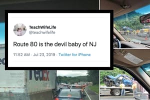 Another Hellish Commute After Trucks Collide On Route 80 E. In Parsippany