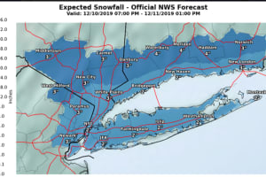 Projected Snowfall Totals Released For Storm From Overnight Tuesday Through Wednesday Morning