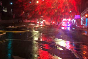 Tanker Truck Fire Breaks Out Near High School In Westchester