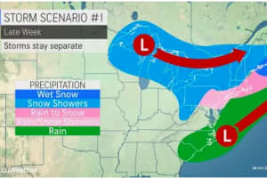 Storm Scenarios: If Separate Systems Merge, Parts Of Area Could See Accumulating Snowfall