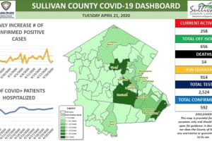 Sullivan County Launches COVID-19 Tracking Map: Here Are Totals By Town, Along With Ulster