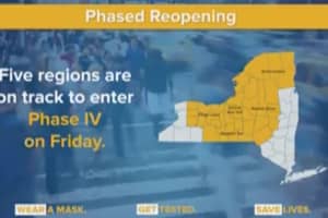 COVID-19: Five Regions In New York On Track To Enter Phase 4 This Week