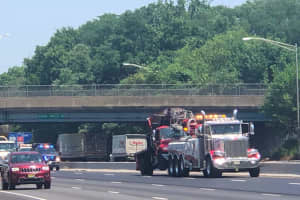 Overturned Truck Closes Portion Of Route 287 In Hanover