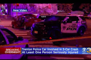 UPDATE: 3 Suspects In Custody After Stolen Car Crash Injures 6 Trenton Police Officers