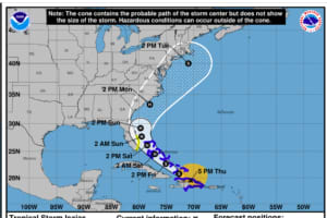 Newly Released Forecast Cone For Tropical Storm Isaias Includes CT