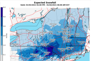 New Snowfall Projections Released For Storm That Will Sweep Through Region
