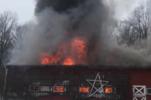 PHOTOS: Firefighter Injured In Morris County Barn Blaze