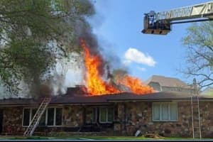 Fire Blows Through Roof Of Delaware County Home (VIDEO, PHOTOS)