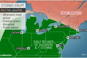 Rounds Of Storms Will Be Followed By Much-Needed Relief From Heat
