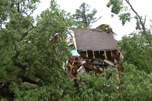 Home Destroyed During Height Of Severe Thunderstorms In Hudson Valley