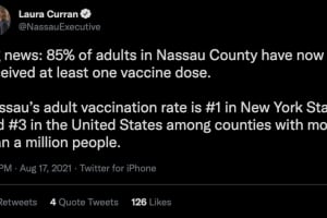 COVID-19: Nassau County Hits New Milestone, Leads NYS In Vaccination Rate