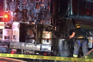 Bus Carrying Inmates Becomes Engulfed In Flames In Fishkill