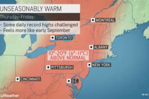 Summer's Ghost Haunts Region Making For Unseasonably Warm Weekend, Forecasters Say