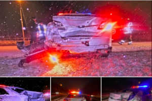 State Police Cruisers Struck In Separate Crashes