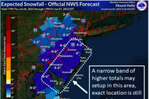 SNOW: New Projections For Friday's NJ Storm Released