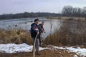 Video Shows Heroic Rescue Of Woman Stuck Up To Neck In Frozen South Jersey Lake