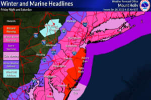 Blizzard, Winter Storm Warnings Issued Across Region, 18 Inches Of Snow Possible In Parts Of NJ
