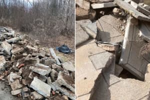 KNOW ANYTHING? Massive Load Of Concrete Debris Dumped Near Rt. 206 In Sussex County, Police Say