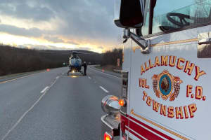 Trapped Victim Flown To Hospital Following Route 80 Crash