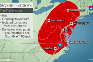 Tornados Not Ruled Out As Thunderstorms With 60 MPH Winds Head To Northeast