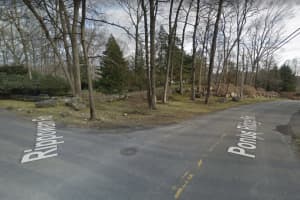 Vehicle Crashes Into Pole, Causing Road Closure In New Canaan