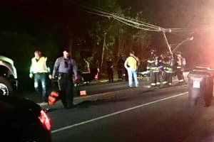 Driver Taken To Hospital As Car Flips, Takes Down Power Lines In Warren County