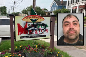 CAUGHT IN THE ACT: Man Who Vandalized Flemington Mexican Eatery Sign Busted On 3rd Attempt: PD