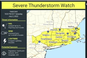Severe Thunderstorm Watch In Effect For Much Of Region As Potent System Nears