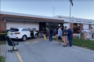 SUV Crashes Into Firehouse In Chester