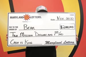 'Bear' Thankful For Maryland Lottery After Buying $2M Top-Prize Scratcher On Thanksgiving Night