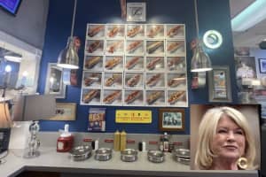 Martha Stewart & Friends Chow Down On Hot Dogs At Waterbury Restaurant