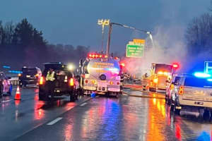 Massive 5-Vehicle Blaze Backs Up Traffic On Route 295