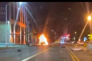 25-Year-Old Driver Killed In Fiery Jersey City Crash (VIDEO)