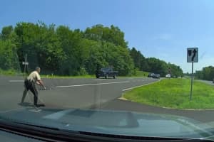 Watch As Stafford County Sheriff's Deputy Ends Pursuit With Spike Strips
