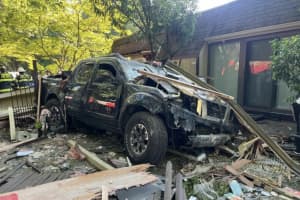 Pickup Driver Smashes Into Home In Monmouth County