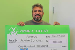 Herndon Construction Worker Wins $100K On Way To Work Playing Lottery In Ashburn