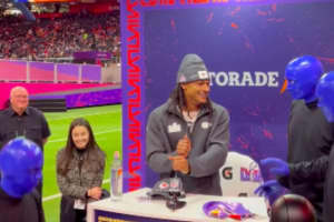 NFL Star From Vineland Entertains Fans At Super Bowl Opening Night