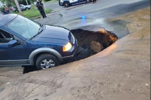 A Surprise Sinkhole In Chicopee Is Causing Traffic Snarls In The Area