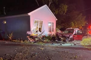 Family Temporarily Homeless After Stolen Car Crashes Into House