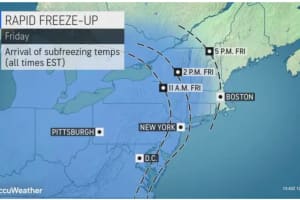 Rapid Freeze To Follow New Round Of Rain, Gusty Winds As Cold Front Arrives