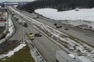 Jackknifed Tractor-Trailer Halts Traffic Along Part Of I-81